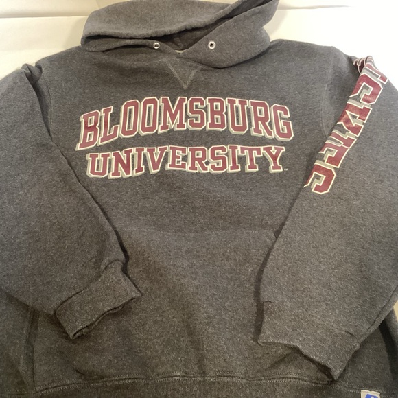 Bloomsburg University Huskies Men’s Hoodie size medium Russell Athletic - Picture 7 of 13